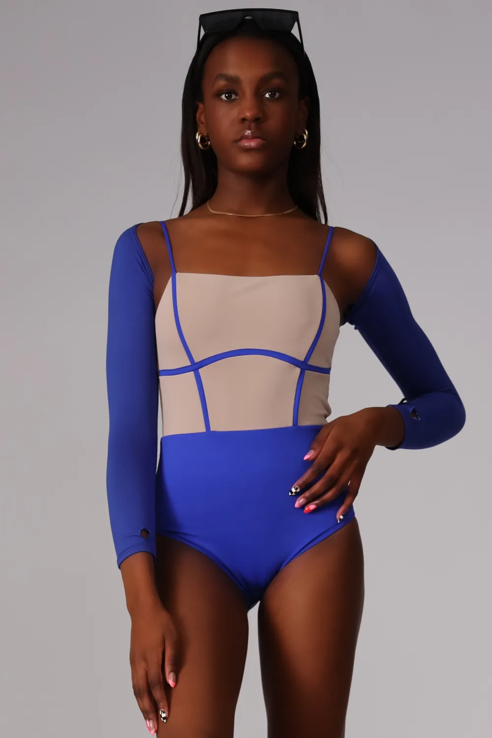 At the Barre Shrug - Royal - FINAL SALE