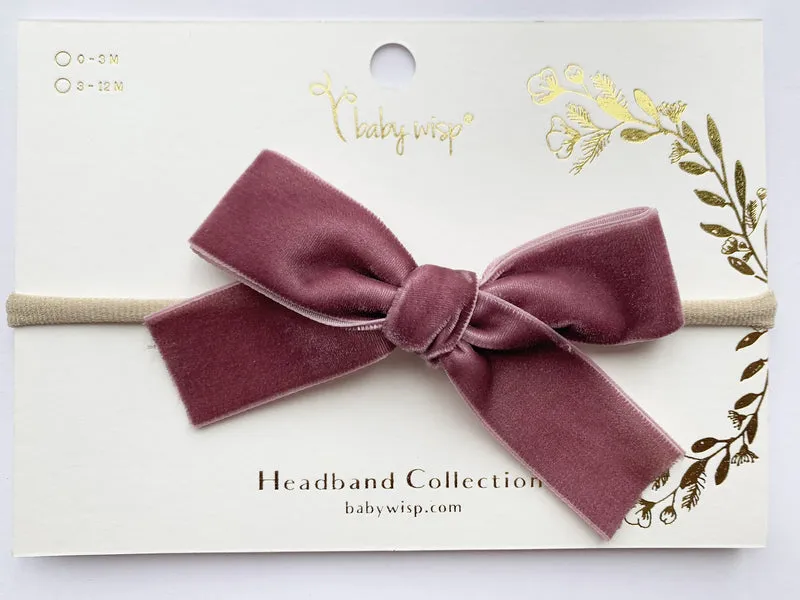 Baby Wisp Hand Tied Bow Headbands