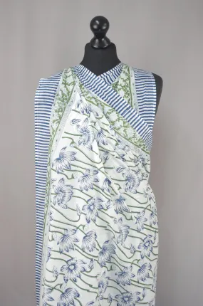 Beach Coverup Sarong Pareo - Blue Lilies