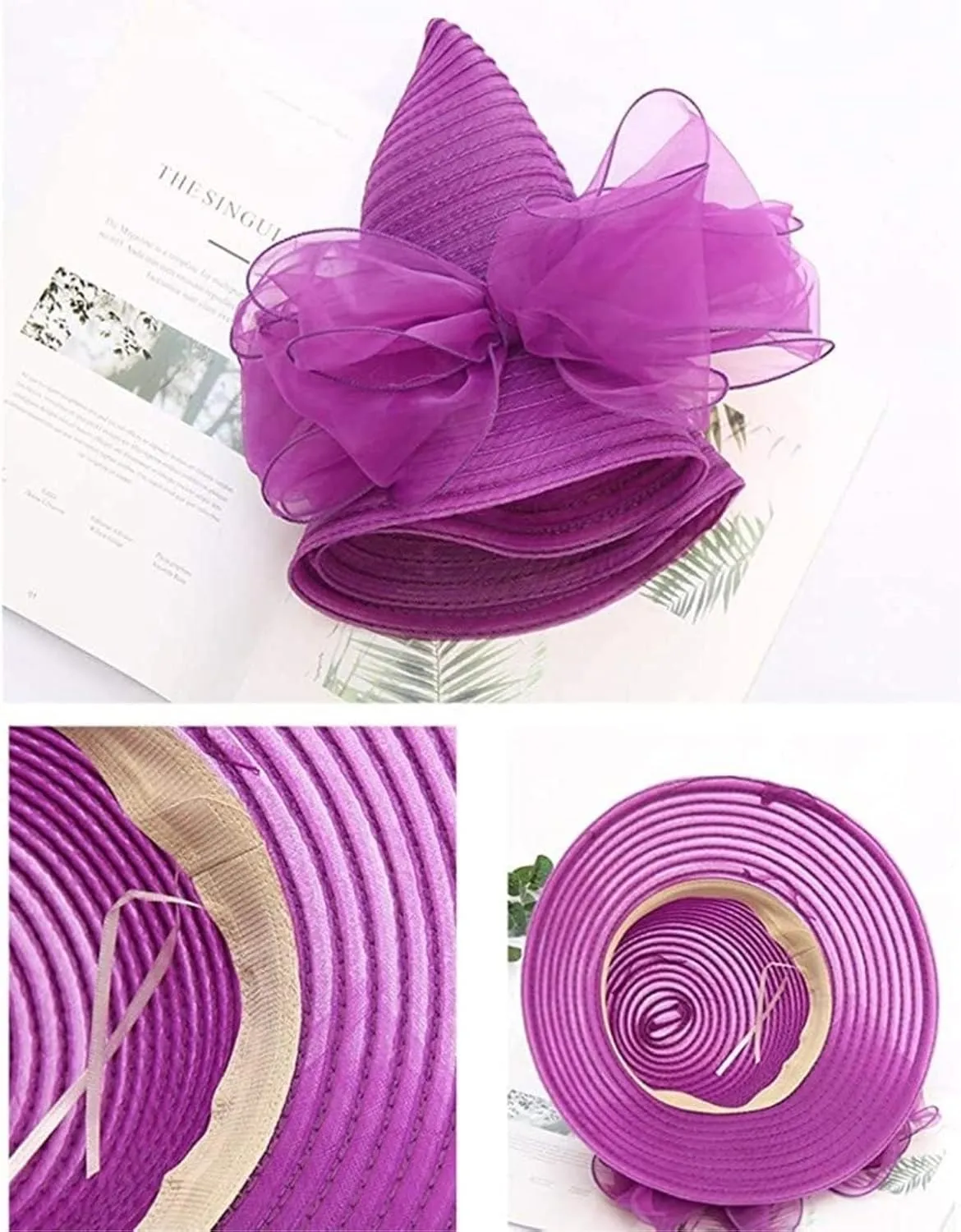 Beach Sun Hat Elegant Womens Beach Sun Hat Summer Traveling Straw Hat Wide Brim Summer Hat For Travel