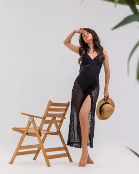 BLACK LONG COVERUP