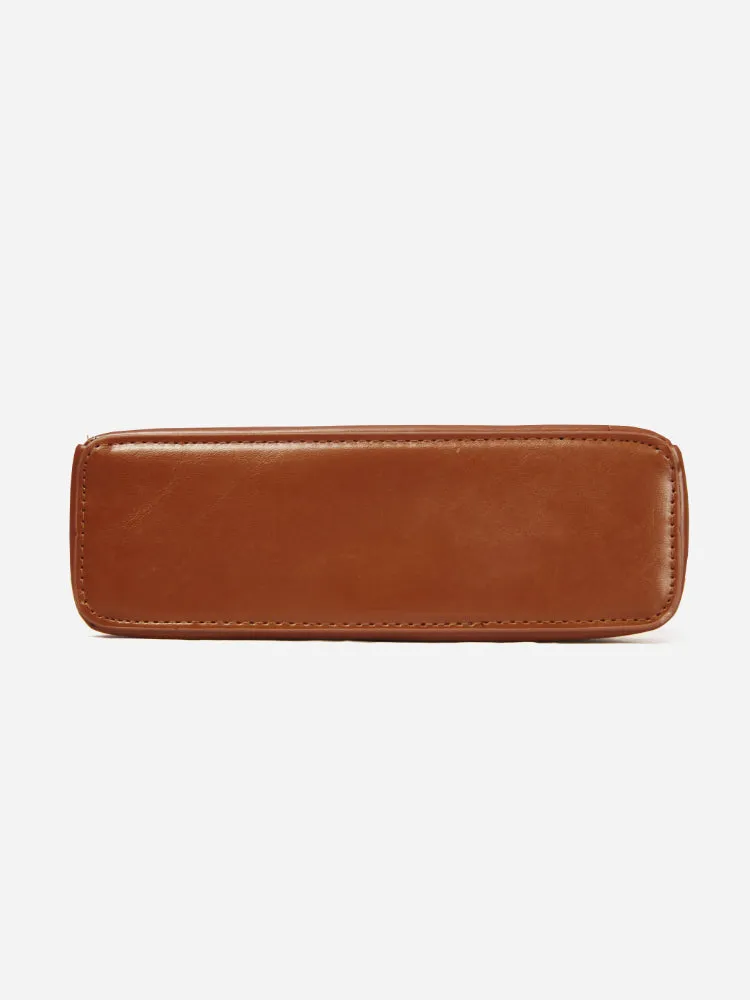Boxed Bliss Brown Sling Bag