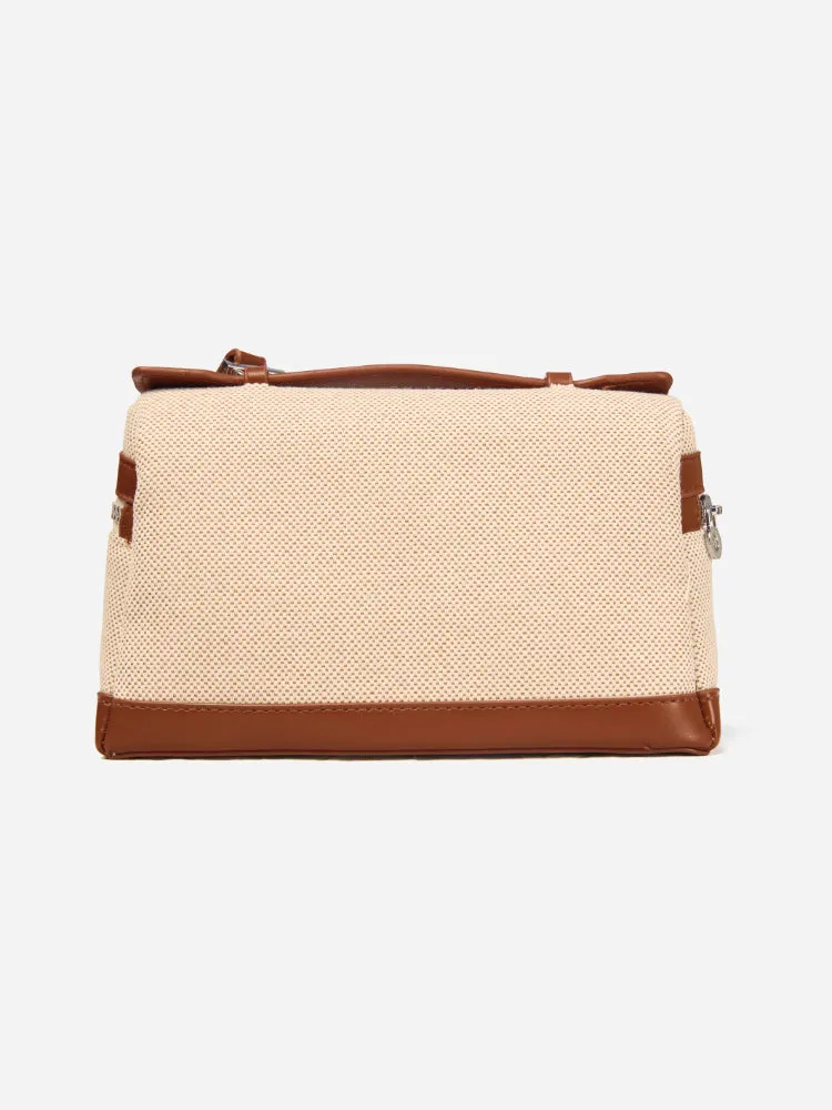 Boxed Bliss Brown Sling Bag