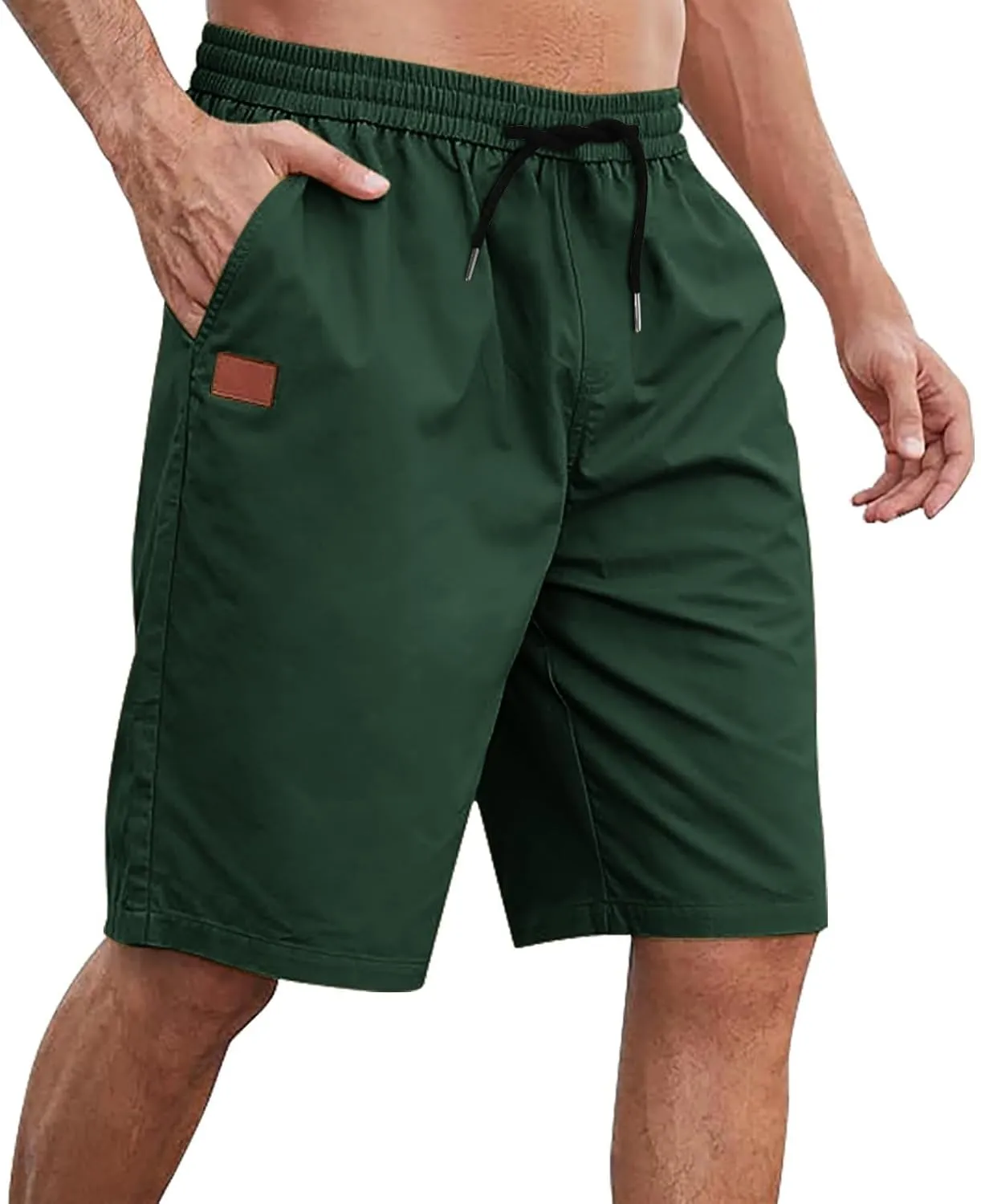 Cathalem Casual Shorts for Men Casual Drawstring Lounge Shorts Elastic Waist Big and Tall Summer Shorts Athletic Gym Shorts