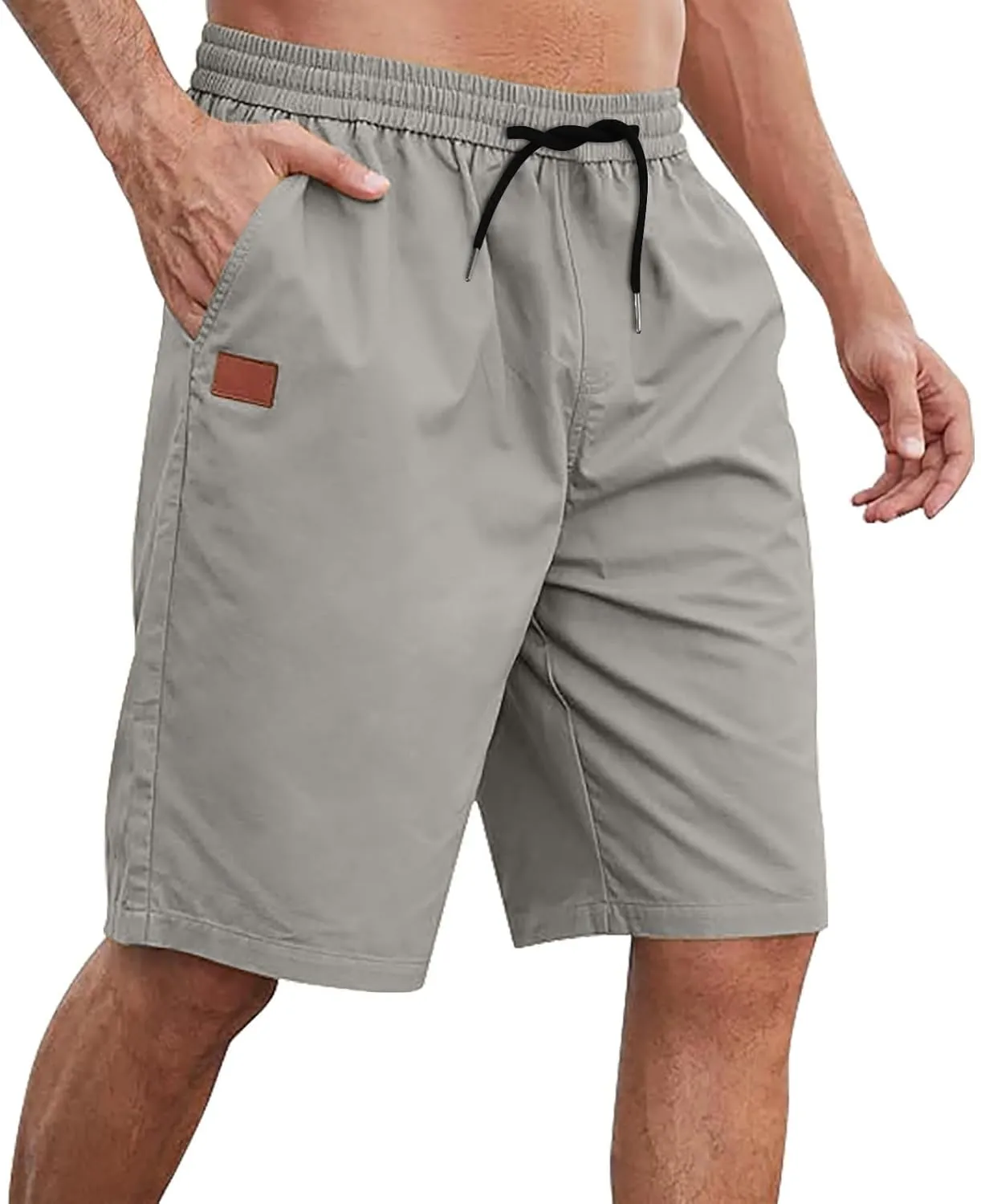 Cathalem Casual Shorts for Men Casual Drawstring Lounge Shorts Elastic Waist Big and Tall Summer Shorts Athletic Gym Shorts