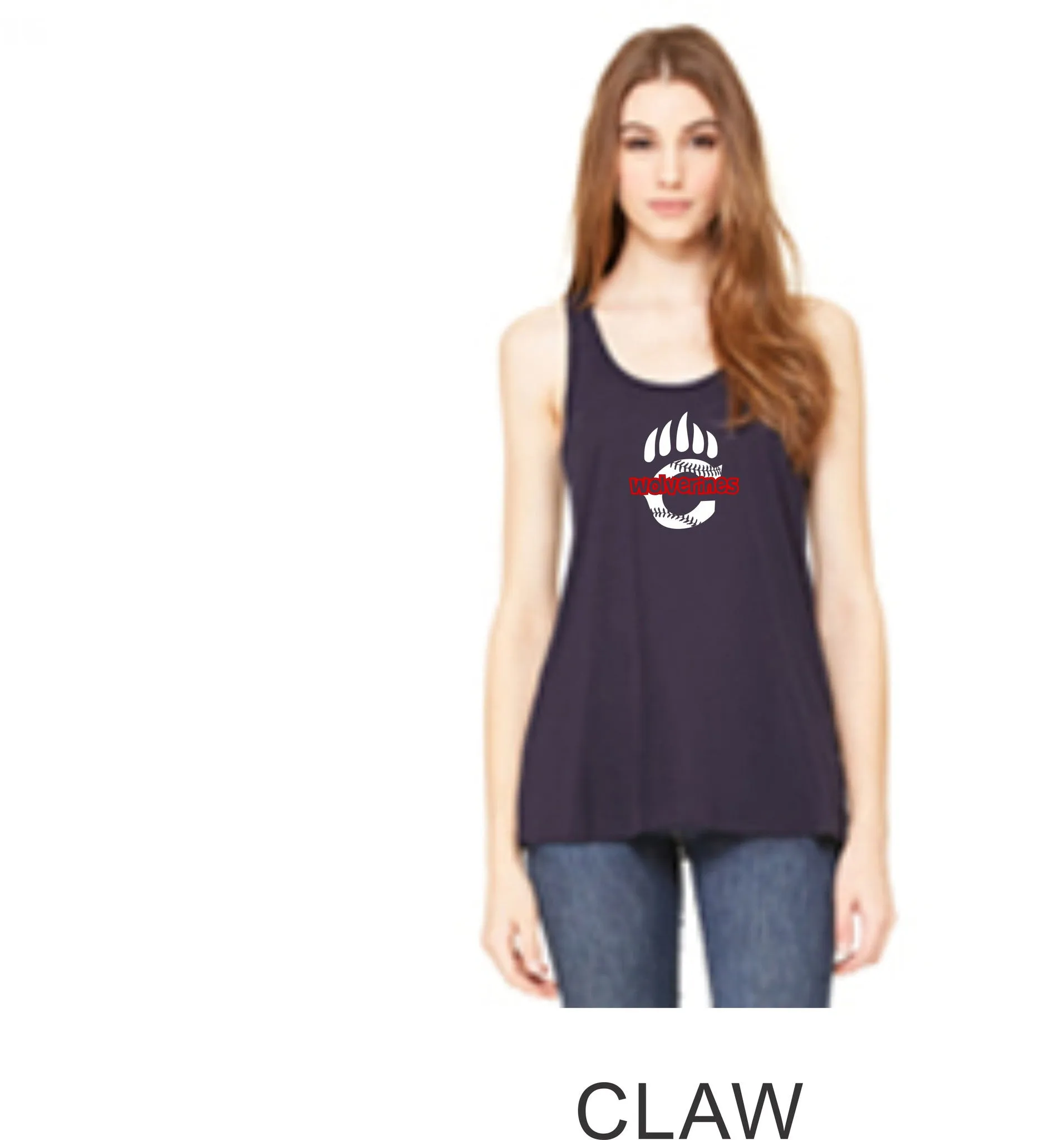 Chap Baseball Flowy Tank- 2 designs- Matte or Glitter