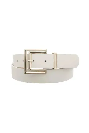 Chic Outline Cutout Square Buckle Belt