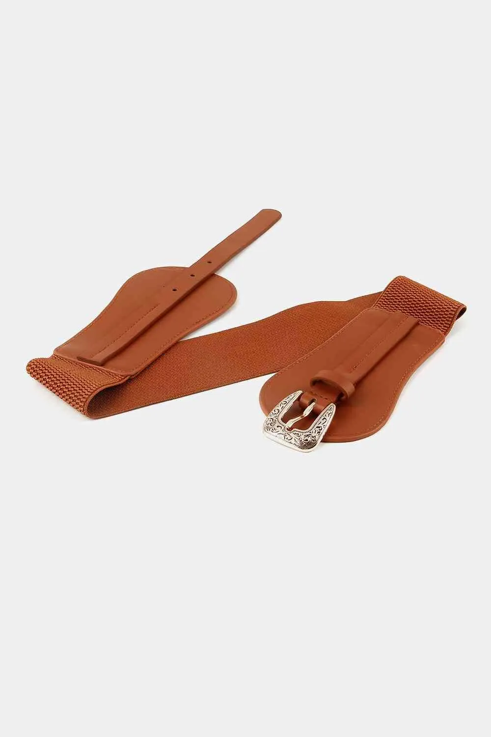 Chic Wide PU Belt with Elegant Alloy Buckle for a Fashion Forward Look