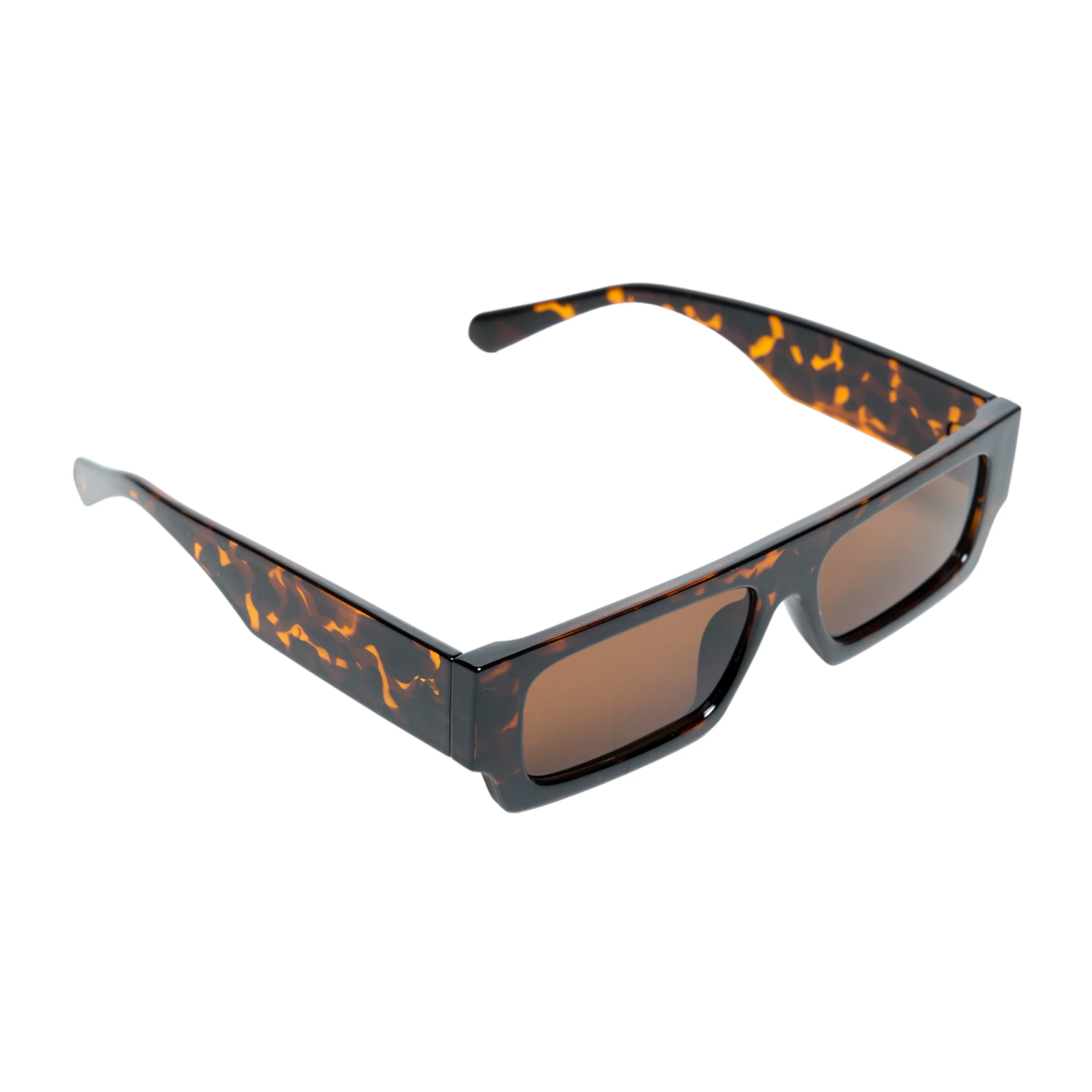 Chokore Vintage Rectangular Sunglasses (Brown)