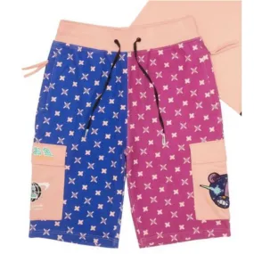 Civilized Bear Head Pink Shorts