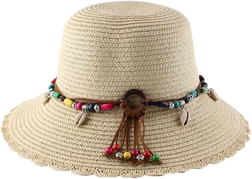 CSCDD All-Match Sunscreen Sunshade Hat Female Short Brim Lace Dome Breathable Ethnic Hat