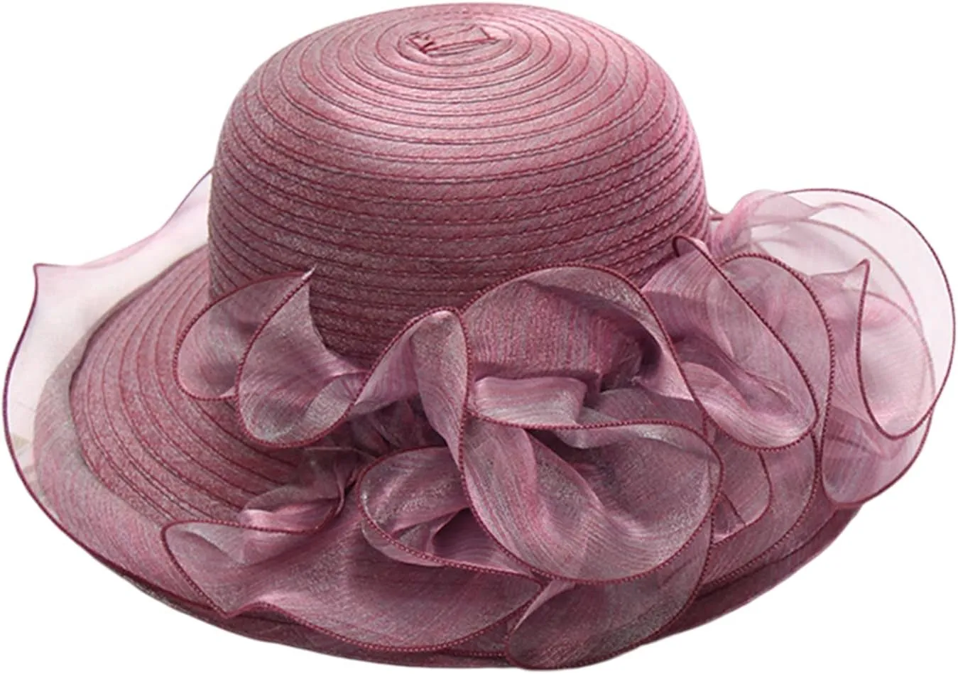 Derby Hat for Women Organza Tea Party Hat Women Fascinator Hat Church Hat Church Fascinator Wedding Hat Sun Hat