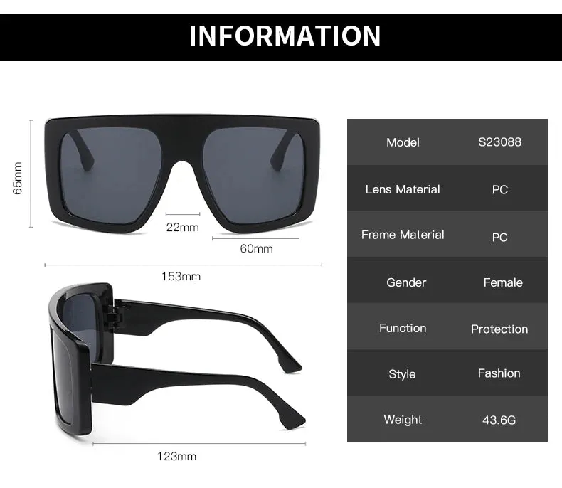 EM Trendy Cycling Square Sunglasses