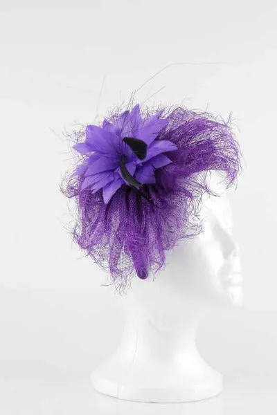 Feather Flower Fascinator