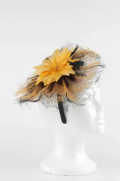 Feather Flower Fascinator