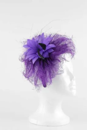 Feather Flower Fascinator