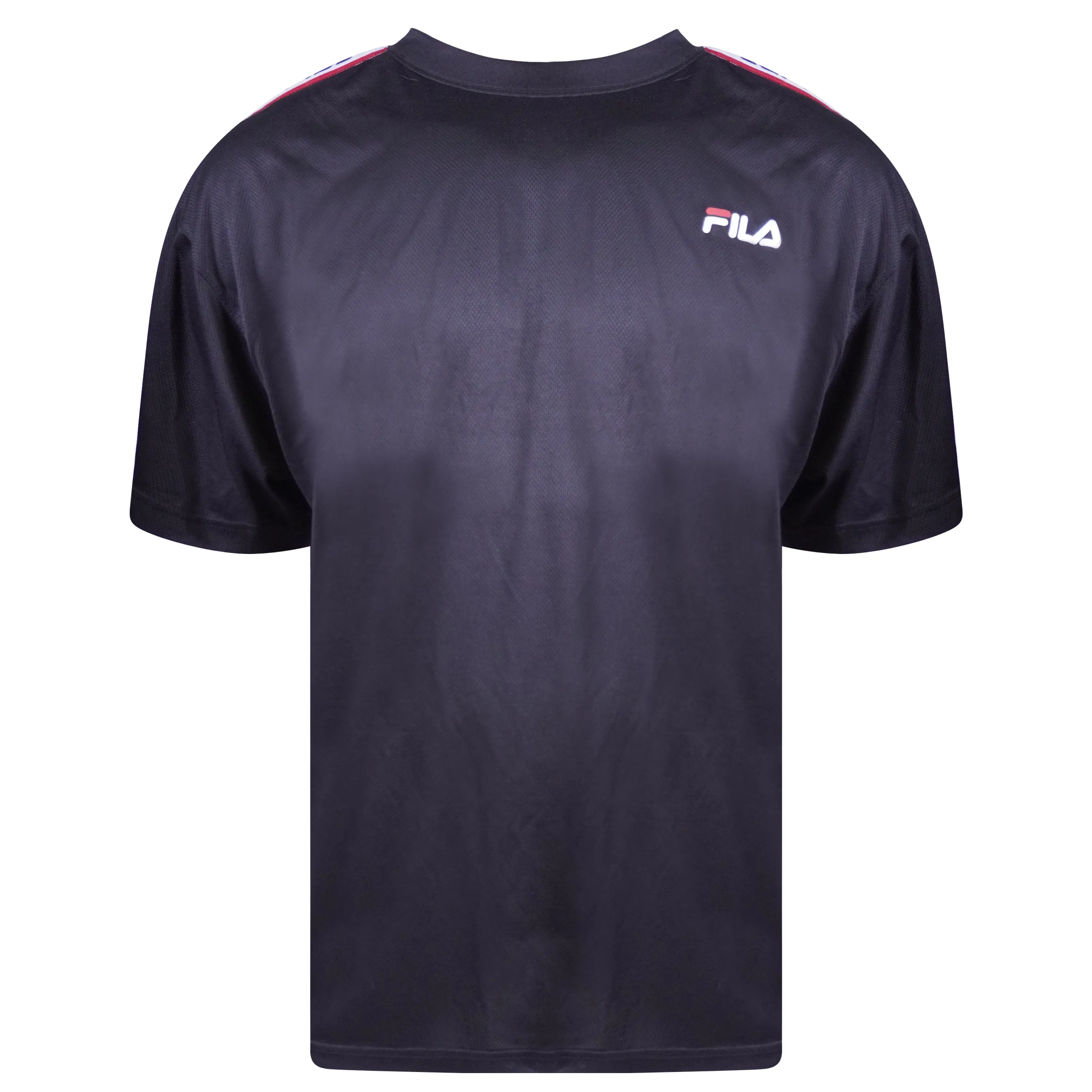 Fila Men's Short Sleeve Crew Neck Wicking Athletic Shirt Black Size 2XL