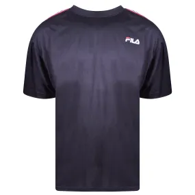 Fila Men's Short Sleeve Crew Neck Wicking Athletic Shirt Black Size 2XL