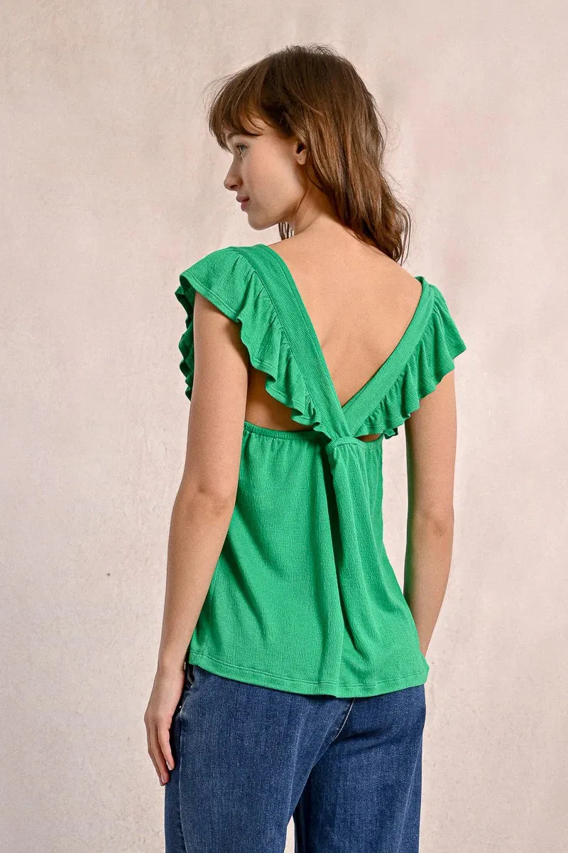 Flowy Crossback T-Shirt – Lightweight & Effortlessly Chic