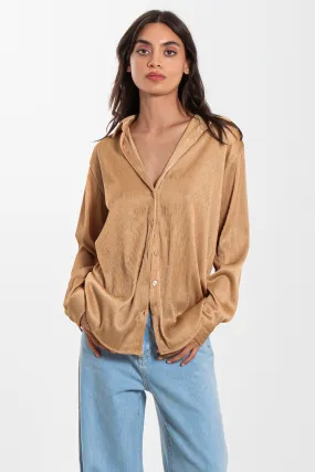 FLOWY SATIN SHIRT