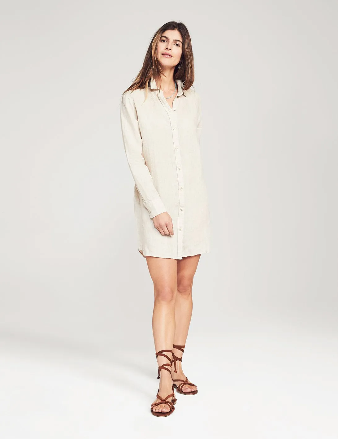 Gavin Dress in Flax