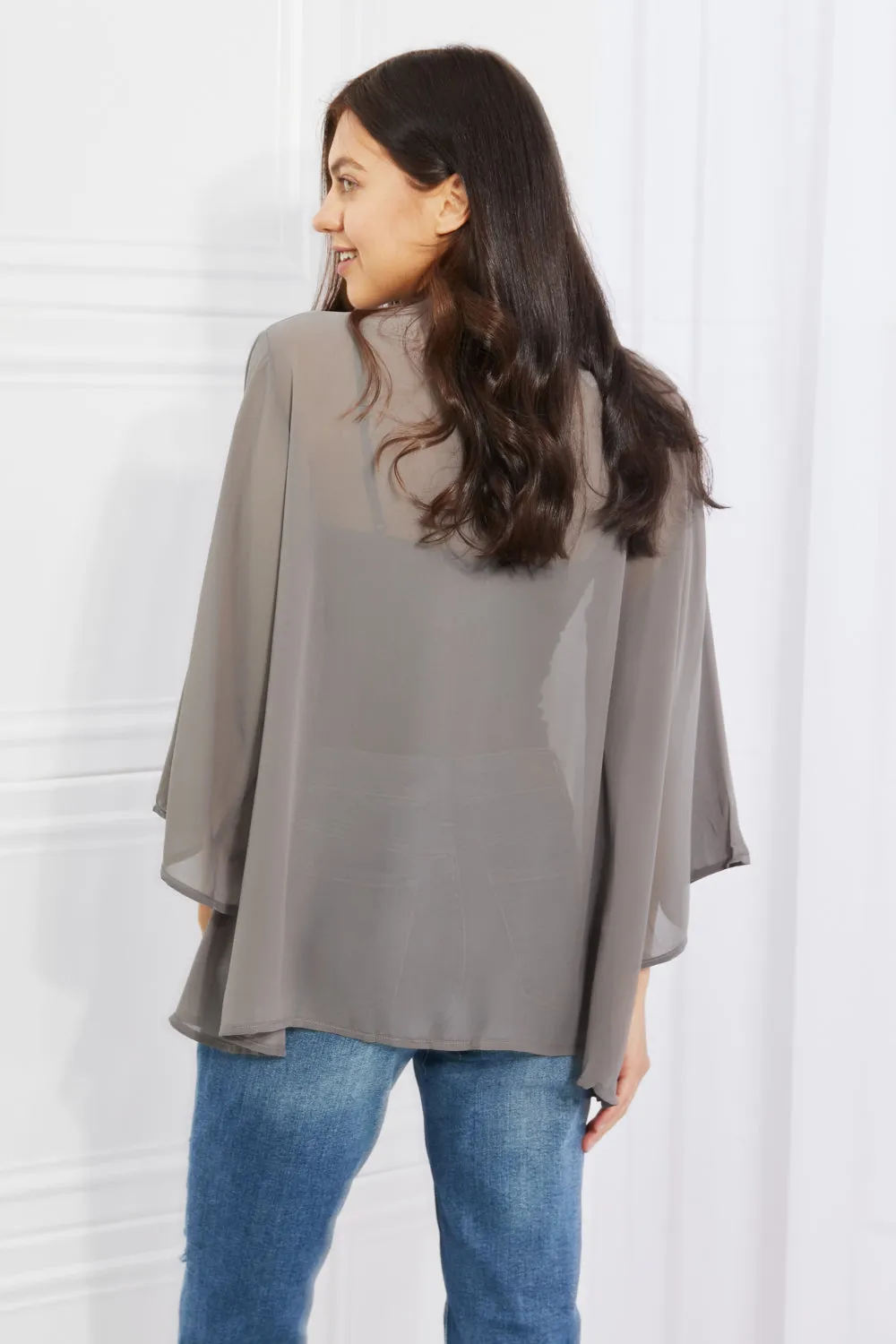 Going to the Gala Kimono in Grey
