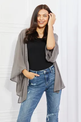 Going to the Gala Kimono in Grey