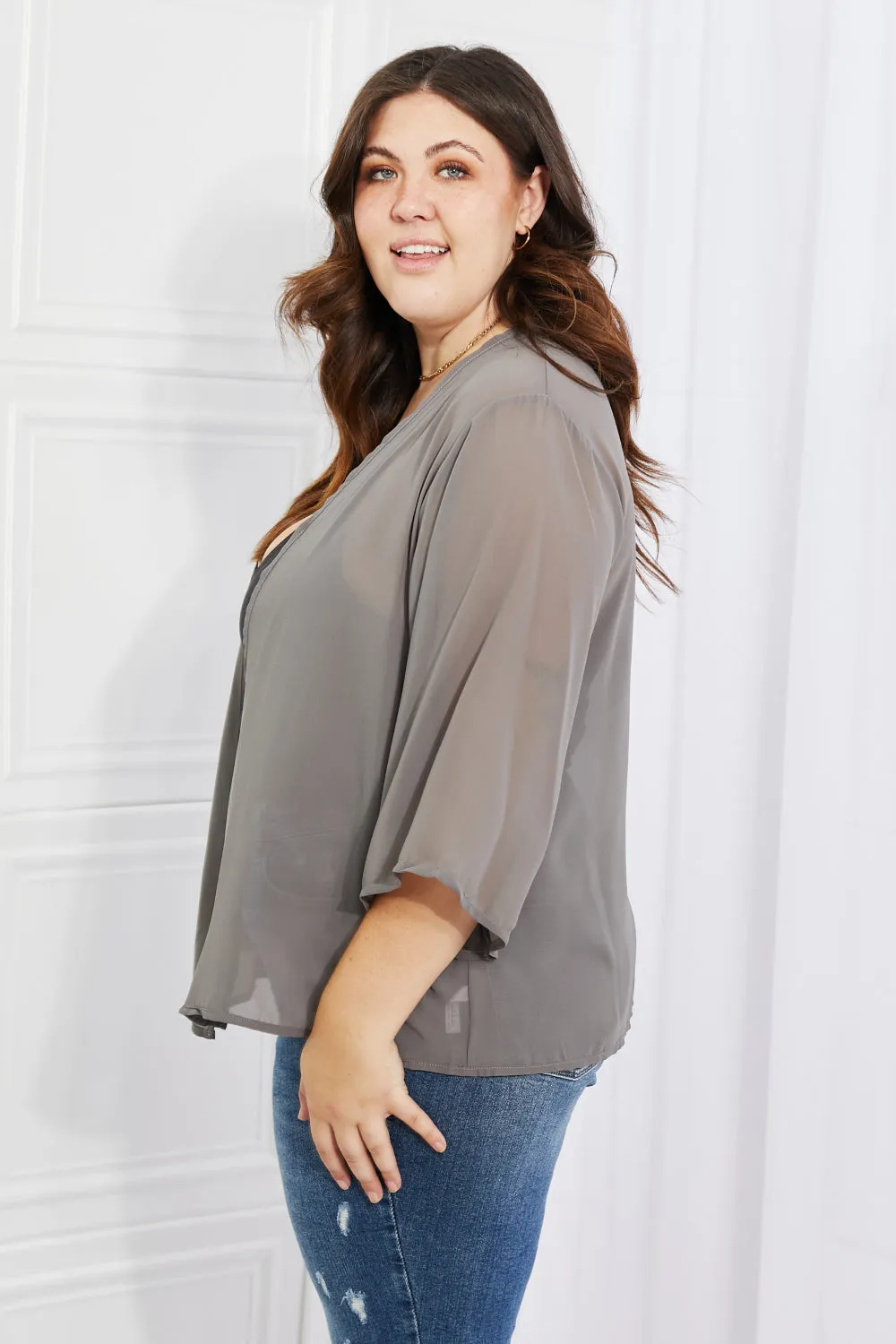 Going to the Gala Kimono in Grey