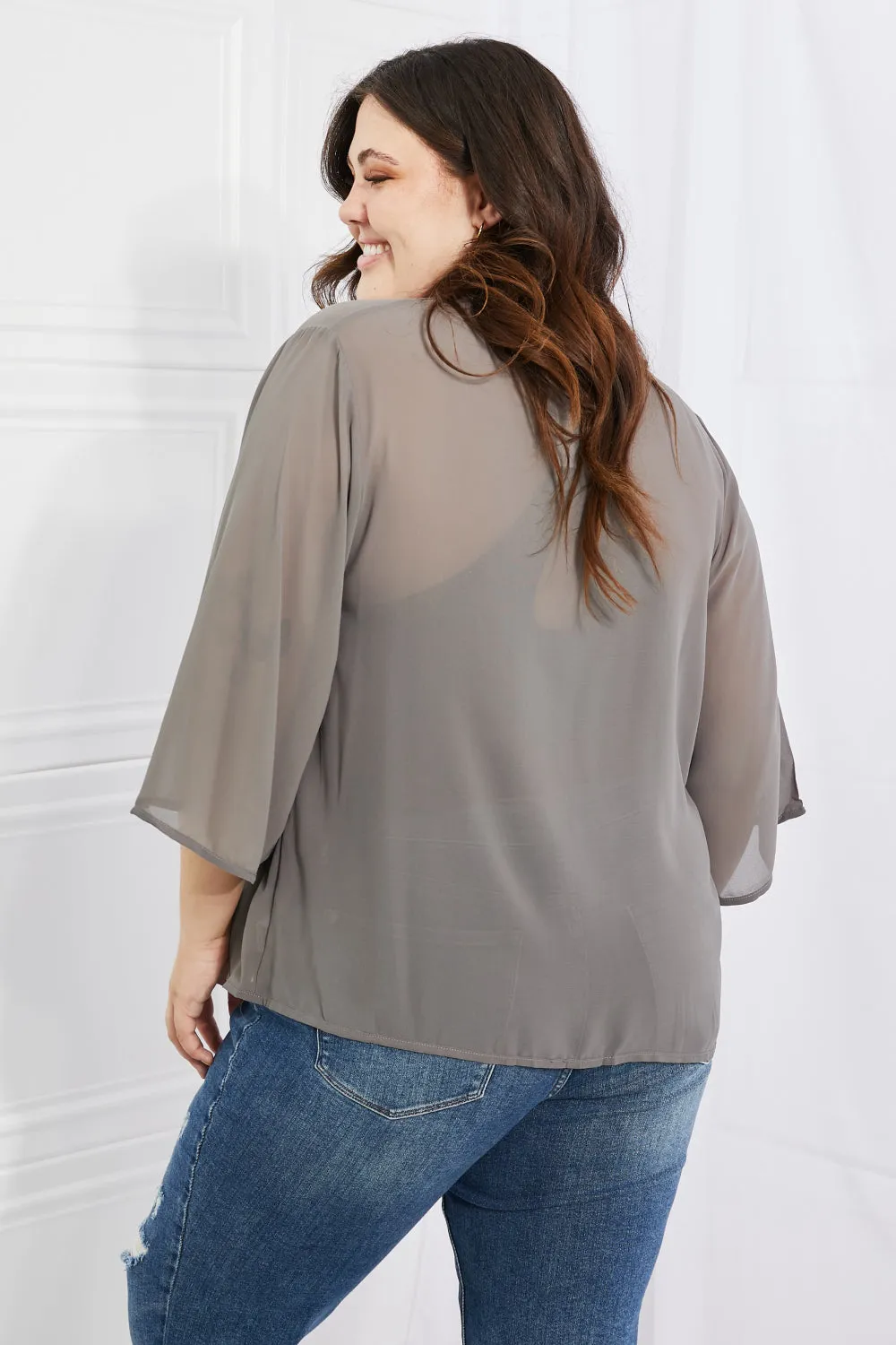 Going to the Gala Kimono in Grey
