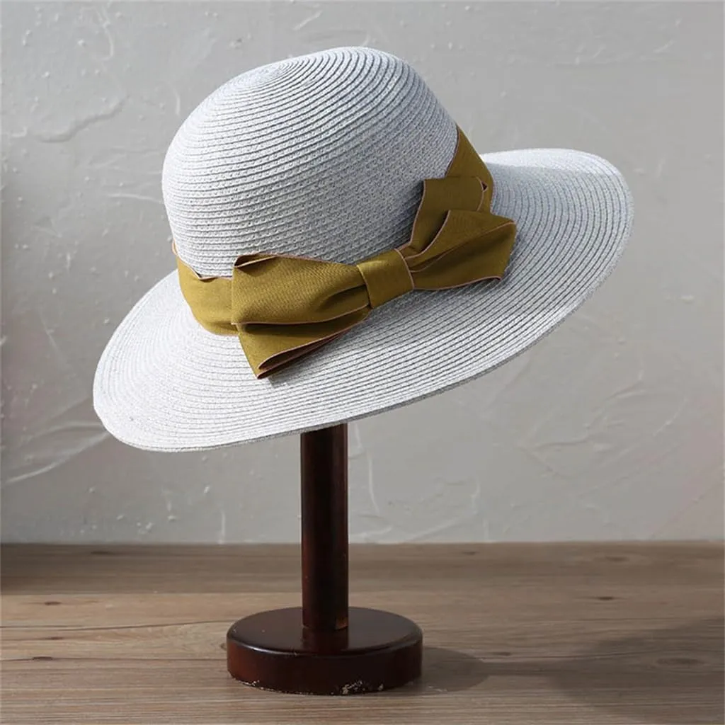 Hat Women's Wide-Brimmed Sun Hat Foldable Leisure Vacation Beach Hat Sun Hat