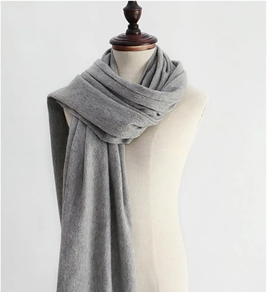 Honeystore Large Fringe Scarf Tassels Infinity Cashmere Wool Shawl Pashmina Wrap