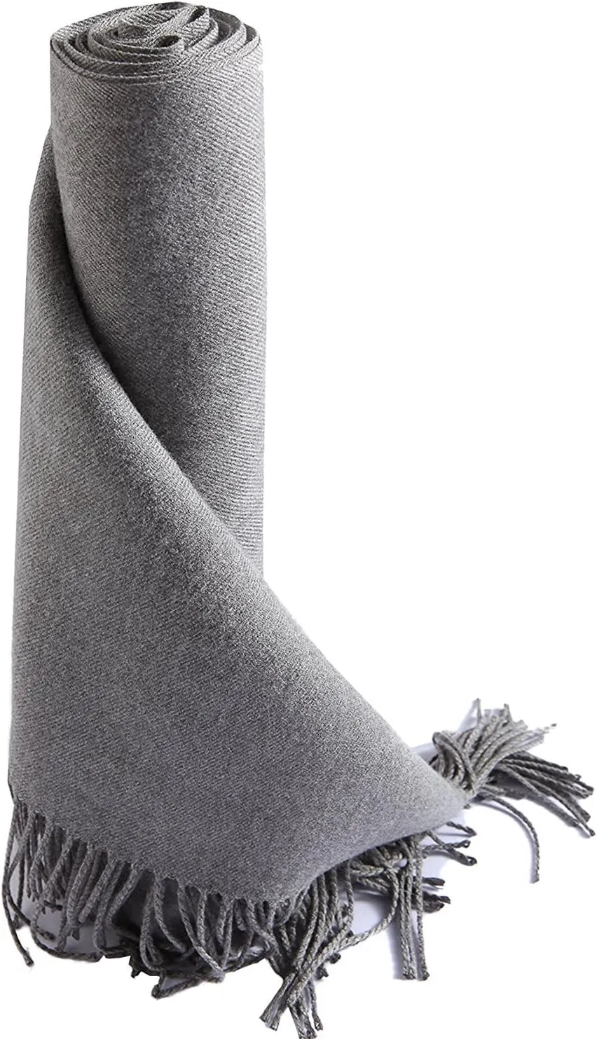 Honeystore Large Fringe Scarf Tassels Infinity Cashmere Wool Shawl Pashmina Wrap