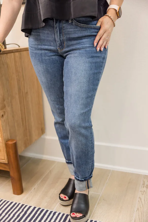 Judy Blue MR Vintage Wash Boyfriend