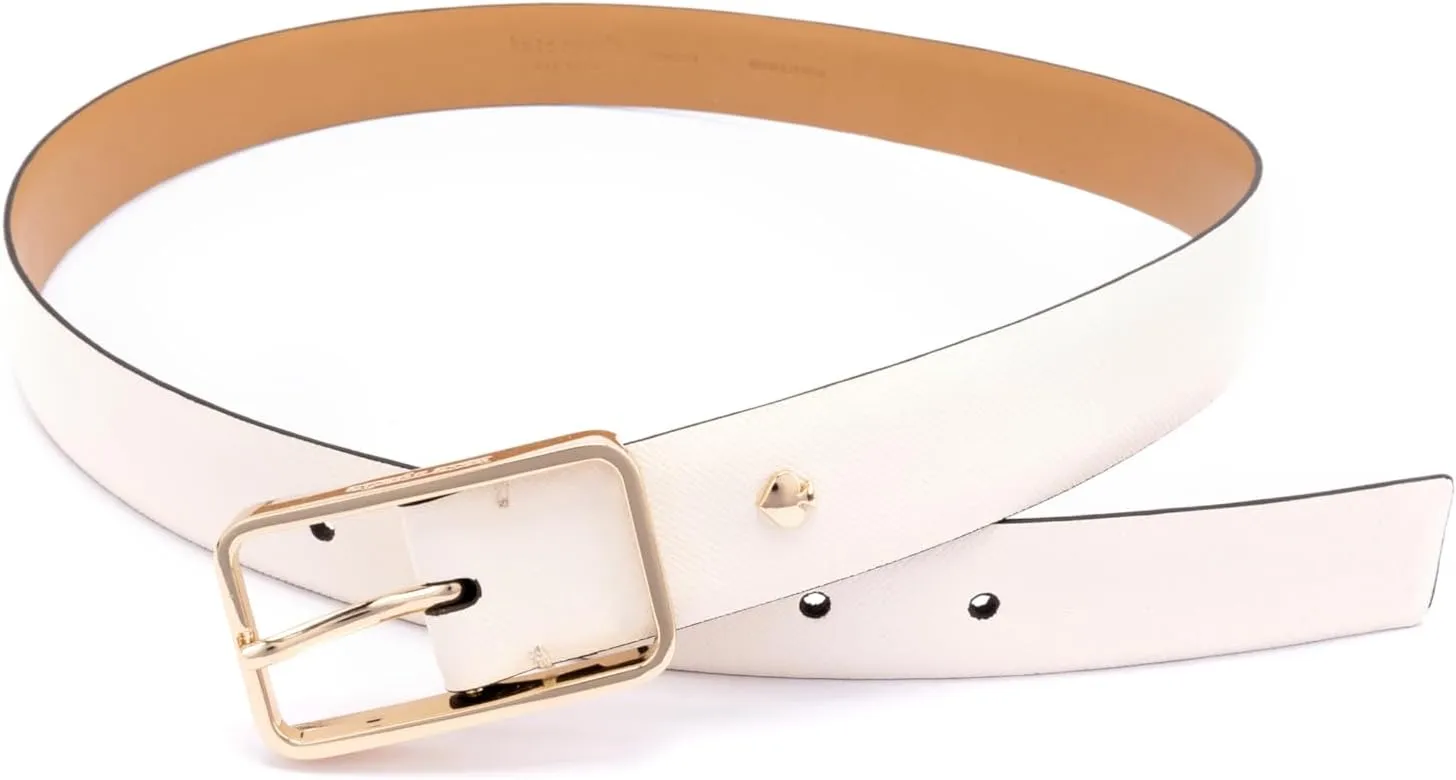 Kate Spade New York Women's 1 Inch Mel Belt, Leather Accessory for Women with Adjustable Sizing