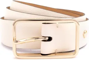 Kate Spade New York Women's 1 Inch Mel Belt, Leather Accessory for Women with Adjustable Sizing