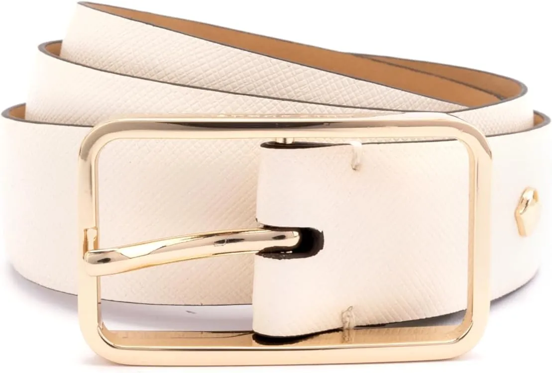 Kate Spade New York Women's 1 Inch Mel Belt, Leather Accessory for Women with Adjustable Sizing