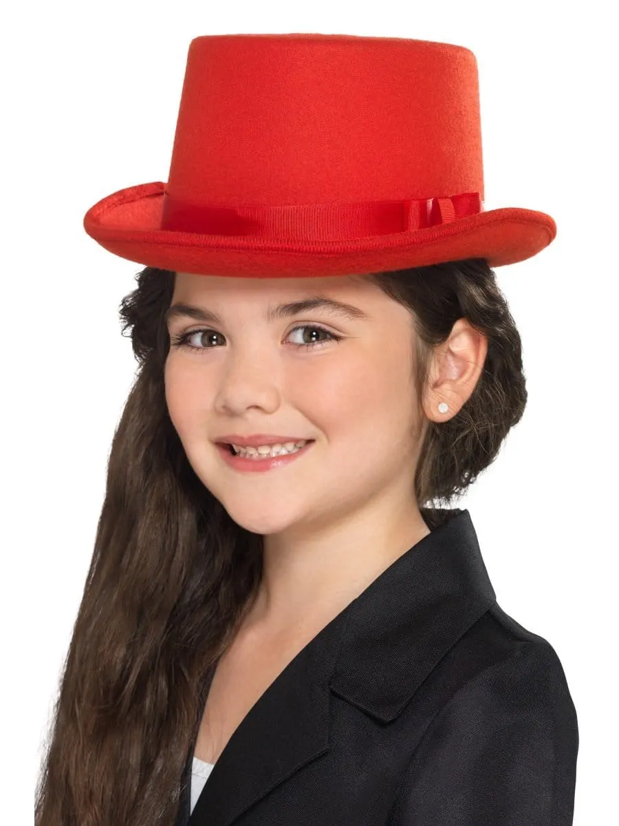Kids Top Hat, Red