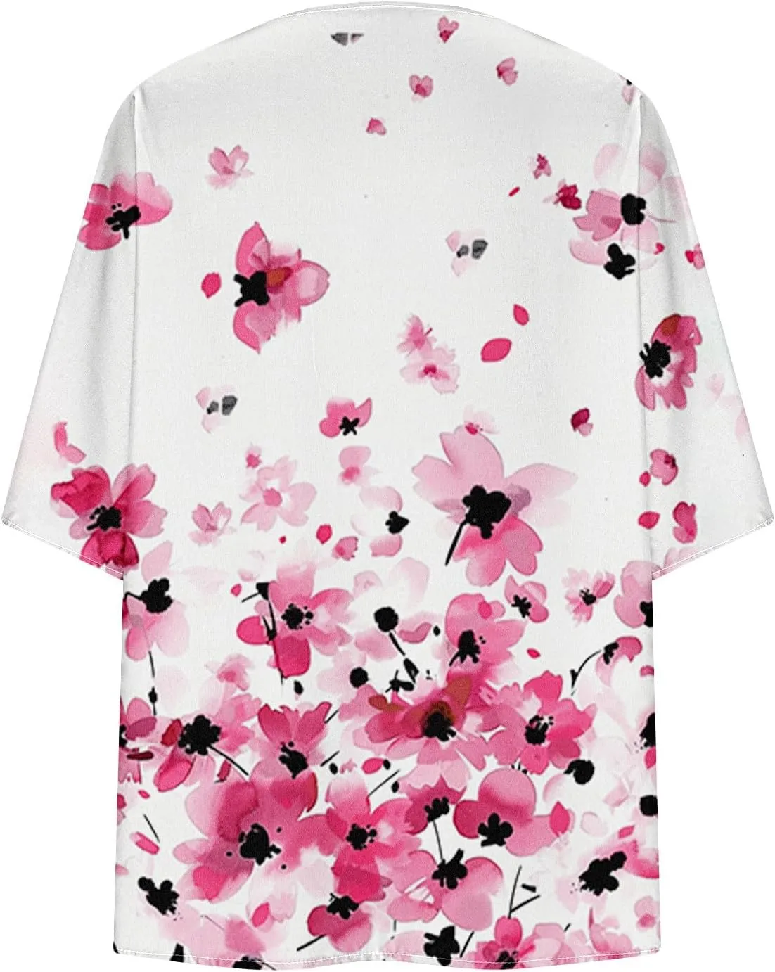 Kimono Cardigans for Women Beach Cover Ups Floral Print Bathing Suit Coverups Plus Size Chiffon Swimsuit Cover Up Top