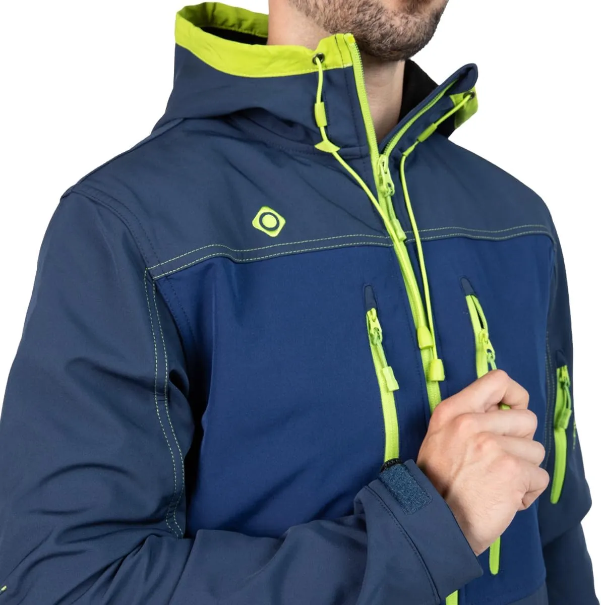 Konka Men's Hooded Softshell Jacket,Windproof, waterproof, thermal and breathable membrane.
