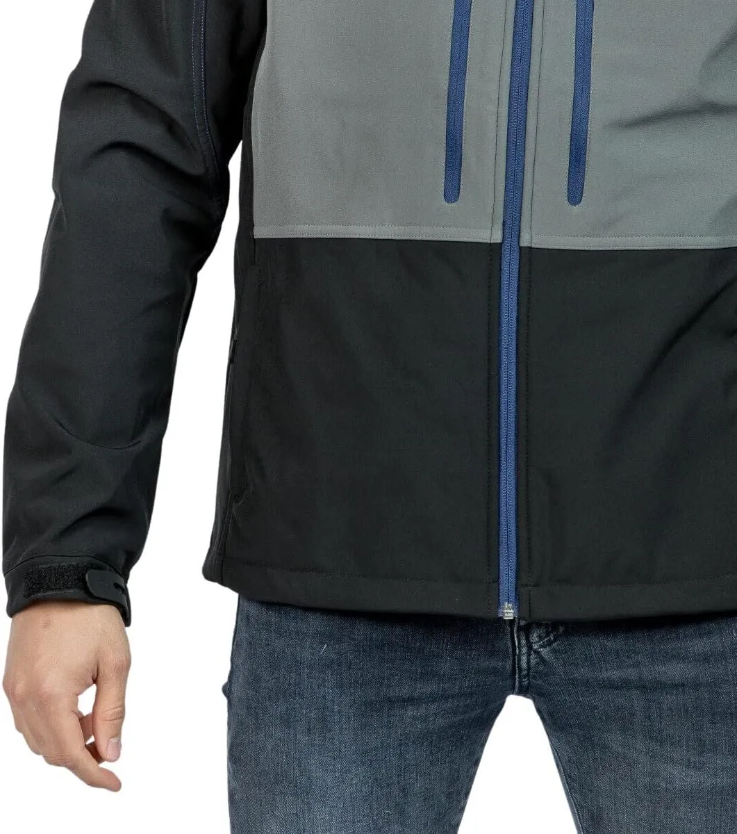 Konka Men's Hooded Softshell Jacket,Windproof, waterproof, thermal and breathable membrane.