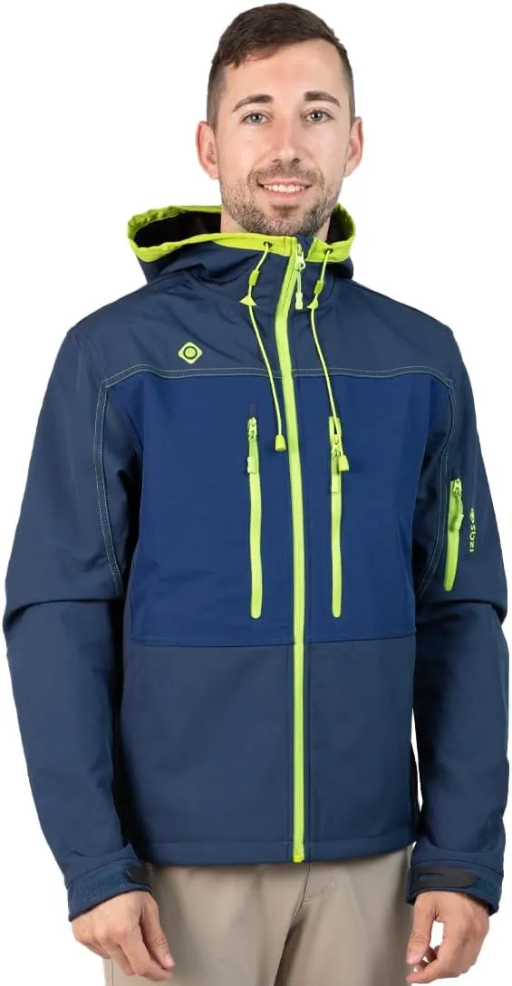 Konka Men's Hooded Softshell Jacket,Windproof, waterproof, thermal and breathable membrane.