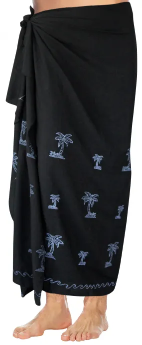 LA LEELA Rayon Solid Surf Beach wear lounge Wrap Mens towel 72"X42" Black 3769 128540