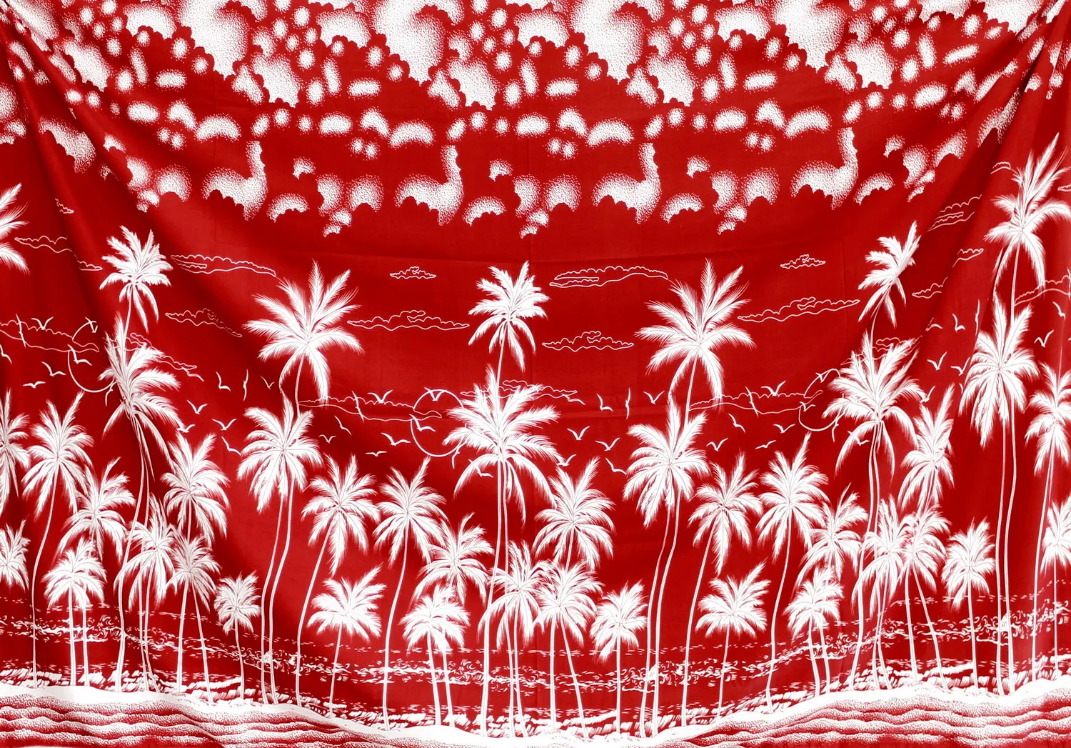LA LEELA Soft Light Printed Surf Beach lounge Wrap Mens towel 72"X42" Red 3082 135639