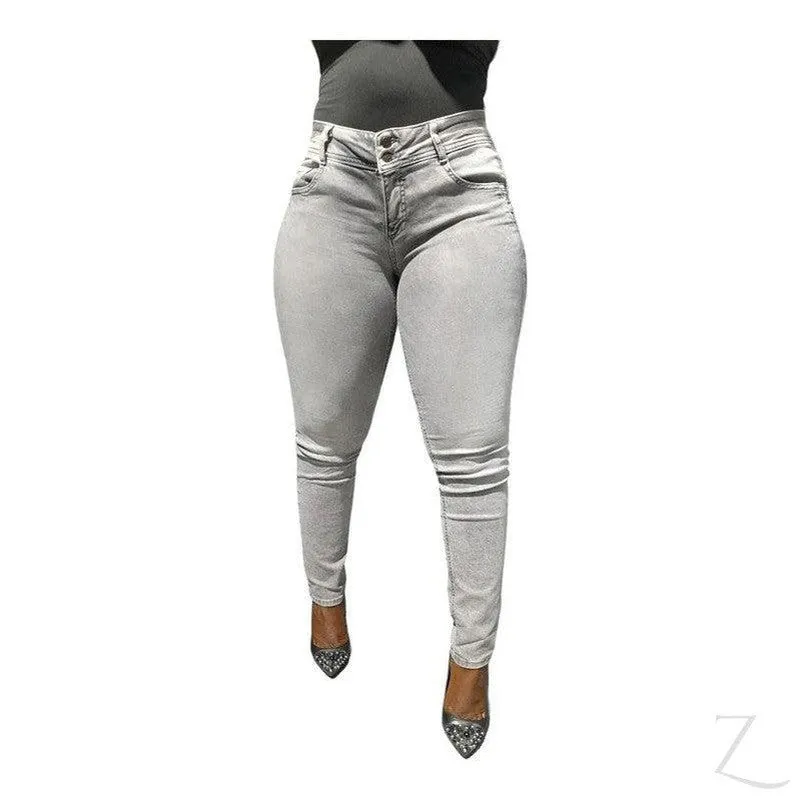 Ladies Strong Stretchy Slim Fit Denim Jeans | Plain | "Taka"