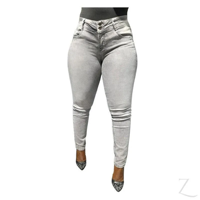 Ladies Strong Stretchy Slim Fit Denim Jeans | Plain | "Taka"