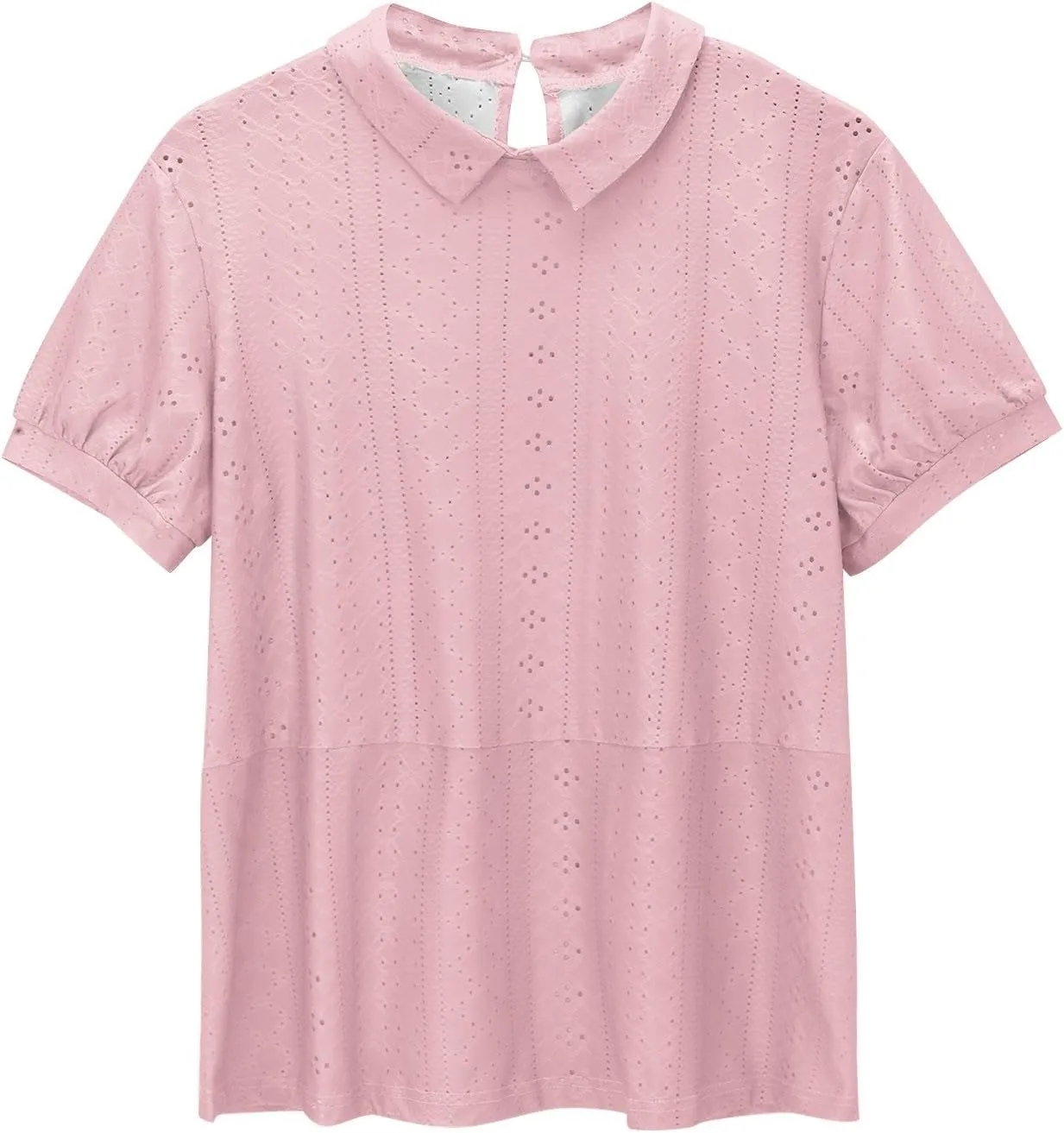Linen Shirts for Women Neck Breathable Comfortable Loose Casual Short Sleeved Top White Dress Shirt Women Blue