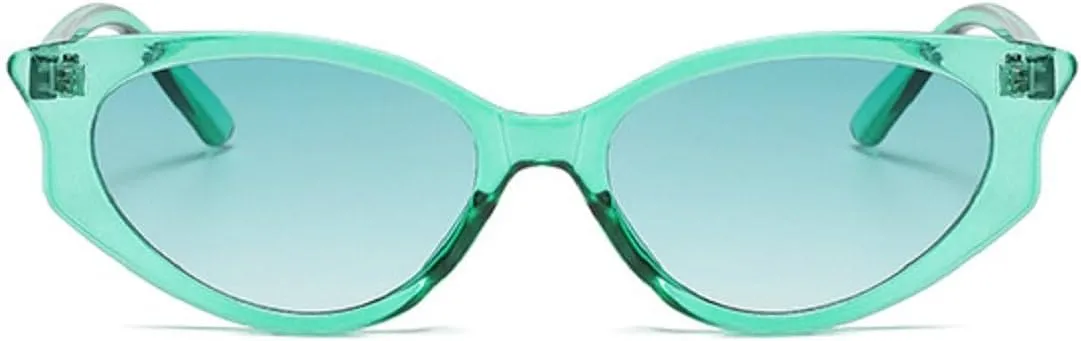Melrose Small Cat Eye Sunglasses Women Trendy Vintage Shades Eyewear Fashion Luxury Sun Glasses