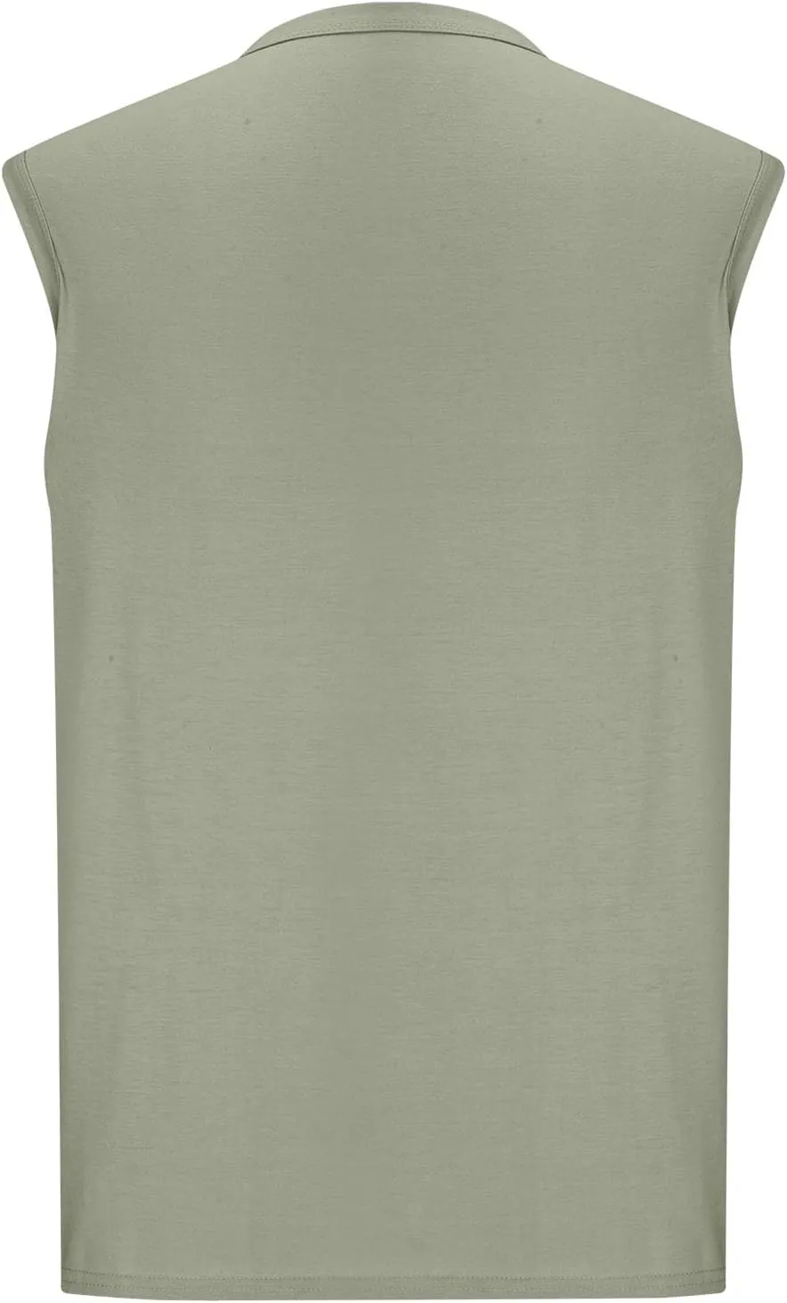 Men's 100% Cotton Tank Top Ultra Soft Sleeveless Crewneck Breathable T-Shirts Solid Basic Athletic Undershirts Vest