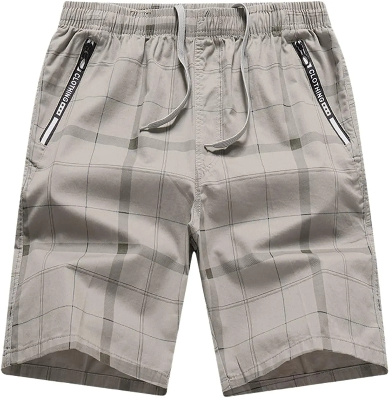 Mens Shorts Casual Comfortable Workout Shorts Drawstring Zipper Pockets Elastic Waist Mens Shorts Casual Sports Shorts