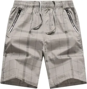 Mens Shorts Casual Comfortable Workout Shorts Drawstring Zipper Pockets Elastic Waist Mens Shorts Casual Sports Shorts